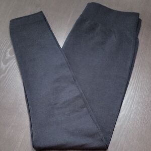 Terra & Sky 2x Black Fleece Lined Leggings